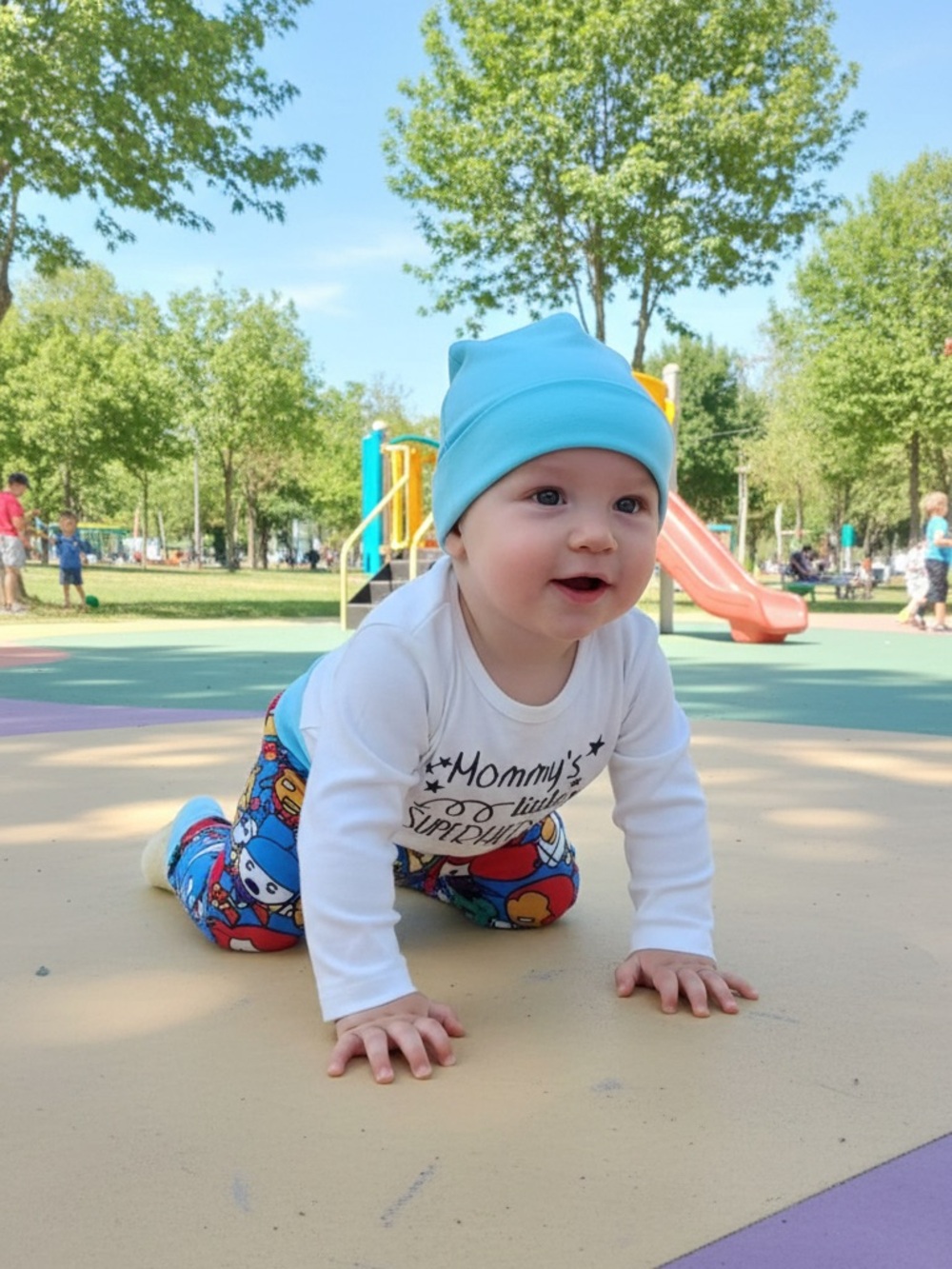 BOYS “MOMMY’S LITTLE SUPERHERO” OUTFIT